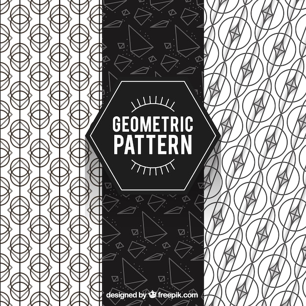 Gratis vector geometrisch patroon, zeshoek