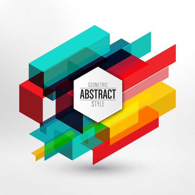 Gratis vector geometrische abstracte achtergrond