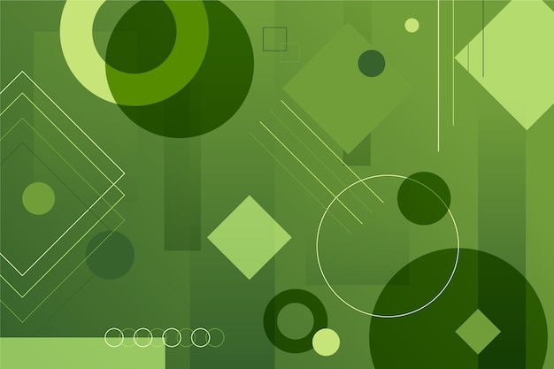 Gratis vector geometrische abstracte groene achtergrond