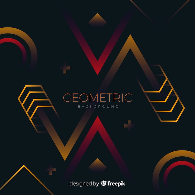 Geometrische achtergrond met verloopvormen