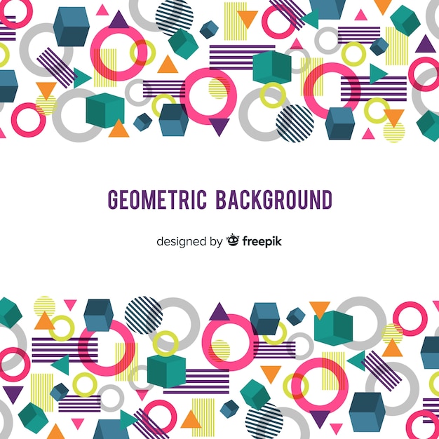 Gratis vector geometrische achtergrond