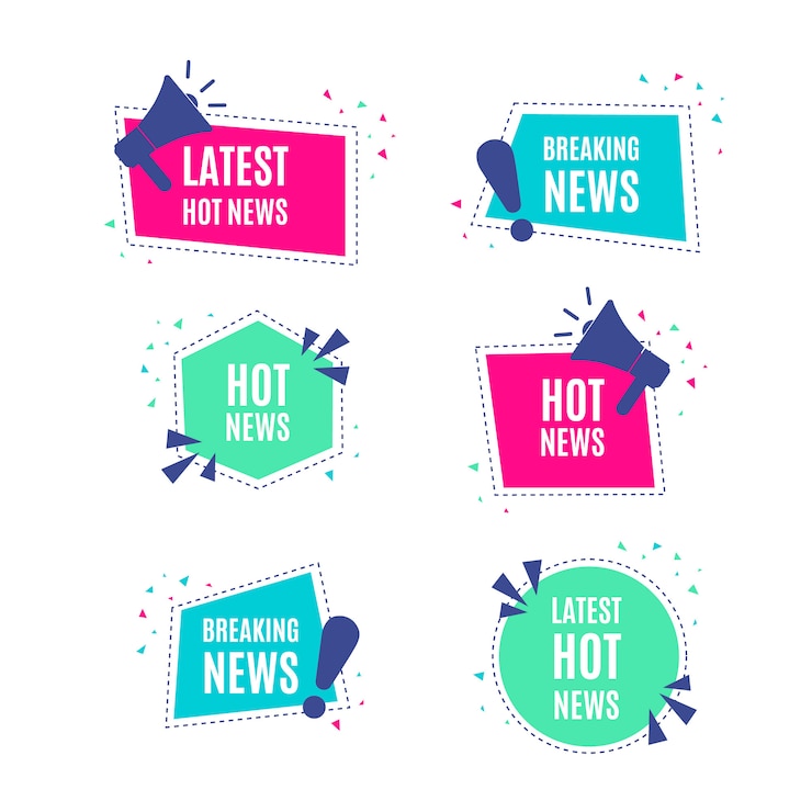 Gratis Vector geometrische bannerverzameling