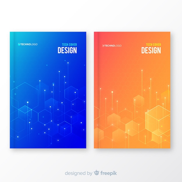 Gratis vector geometrische dekkaartcollectie