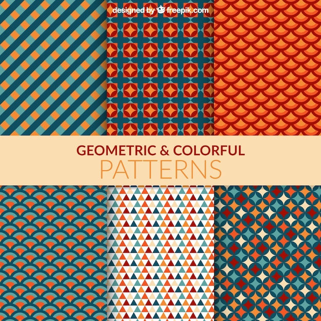 Geometrische en kleurrijke patronen