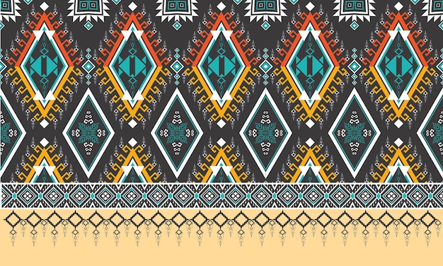 Geometrische etnische pattern.carpet,wallpaper,clothing,wrapping,batik,fabric,vector illustratie borduurstijl.
