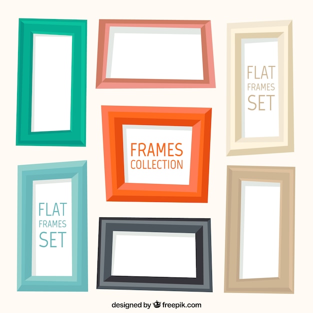 Geometrische kleurrijke frames