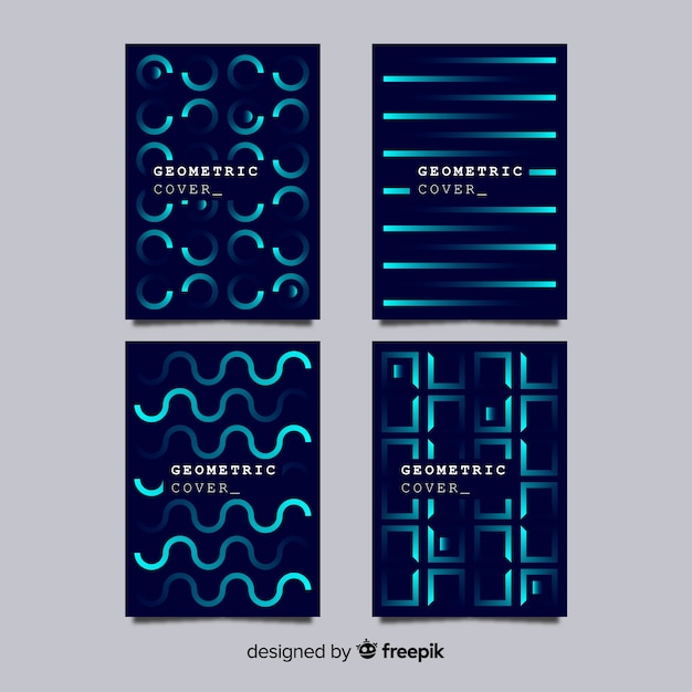 Geometrische lijnen brochure pack