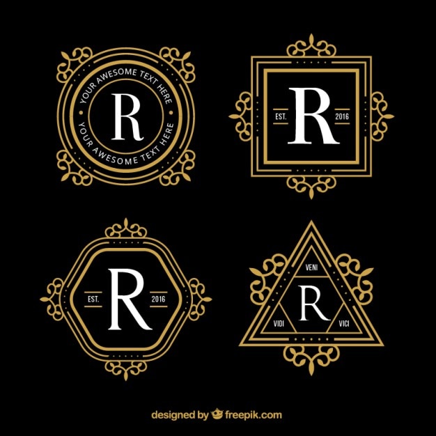 Geometrische luxe logos