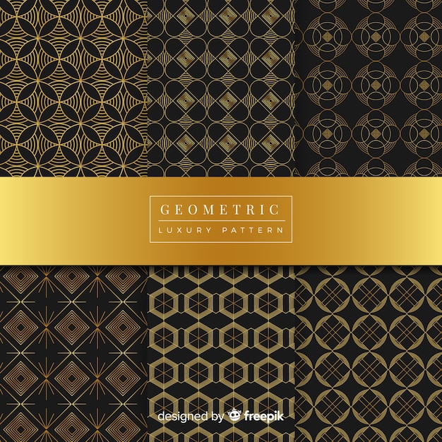 Geometrische luxe patrooncollectie