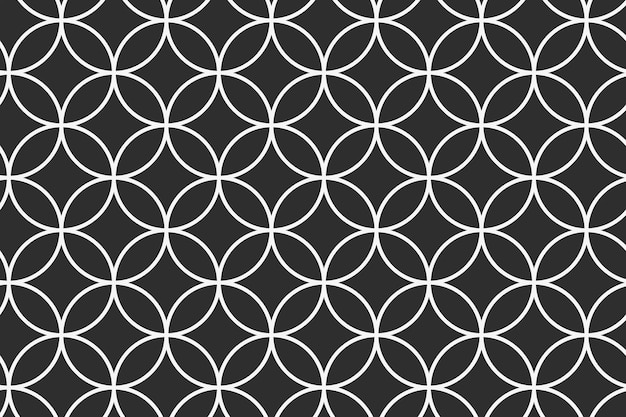 Geometrische patroonachtergrond, zwarte abstracte ontwerpvector