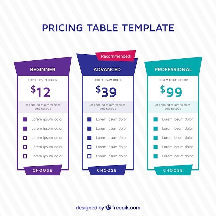 Gratis Vector geometrische prijs banners in plat design