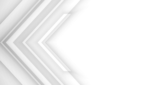 geometrische richtingspijl witte achtergrond met tekstruimte