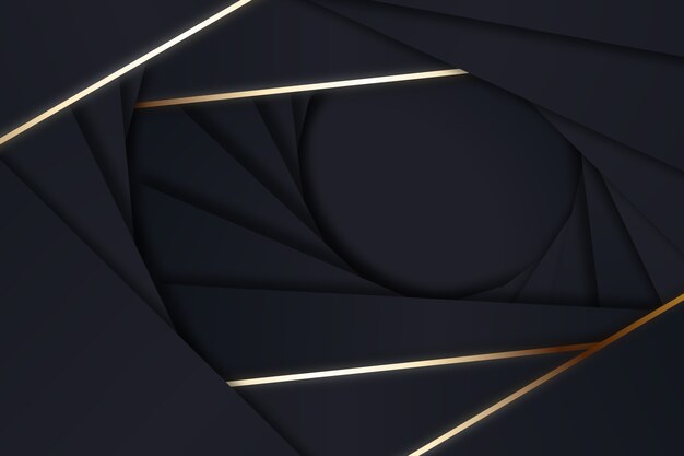 Geometrische stijlvormen op donkere achtergrond