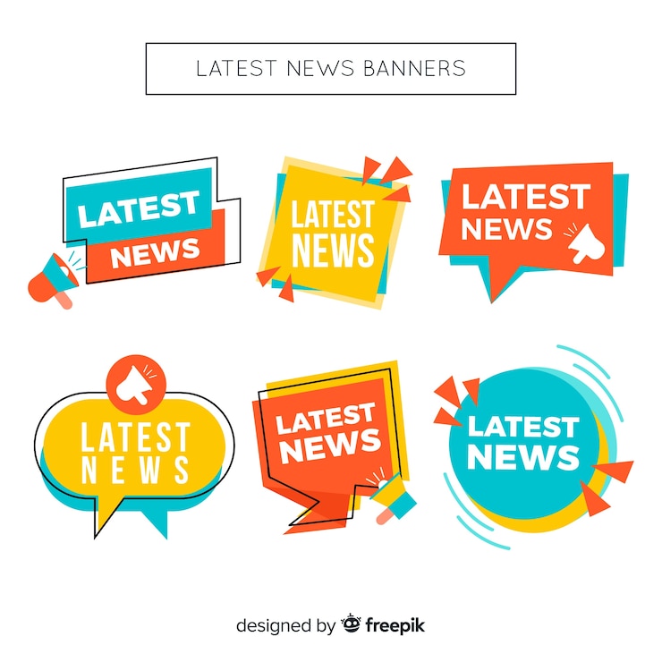 Gratis Vector geometrische vormen laatste banner banner set