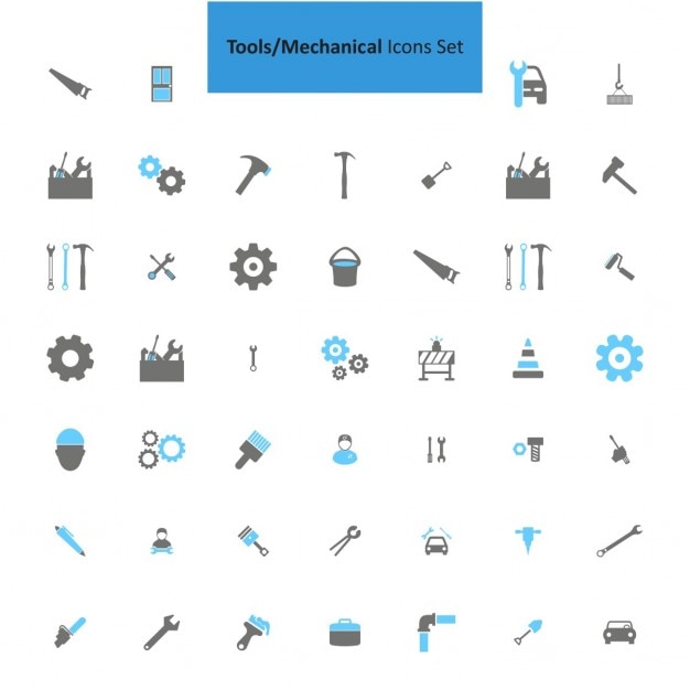 Gereedschap Mechanische icon set