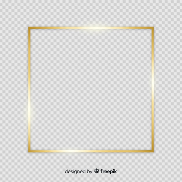 Geruit realistisch gouden frame