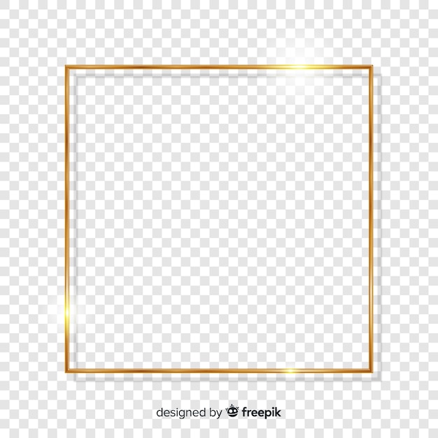 Geruit realistisch gouden frame