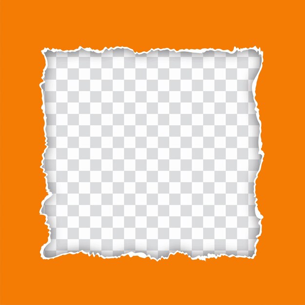 Gescheurd papier stijl frame ontwerp achtergrond