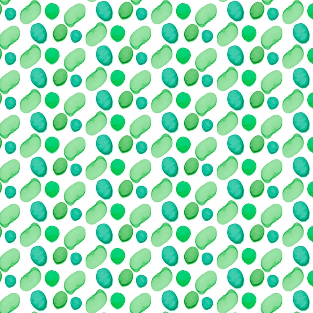 Gratis vector geschilderd groen dotty vormen naadloos patroon