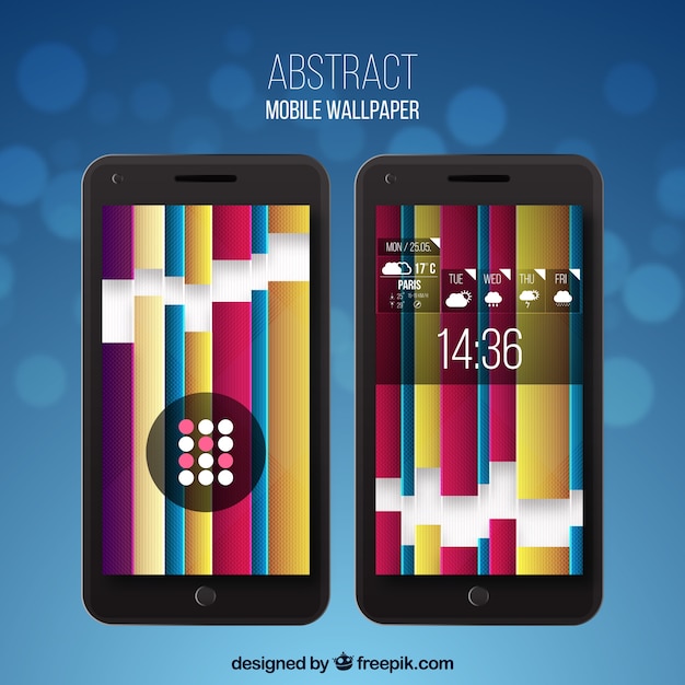 Gratis vector gestreepte wallpapers voor mobiel