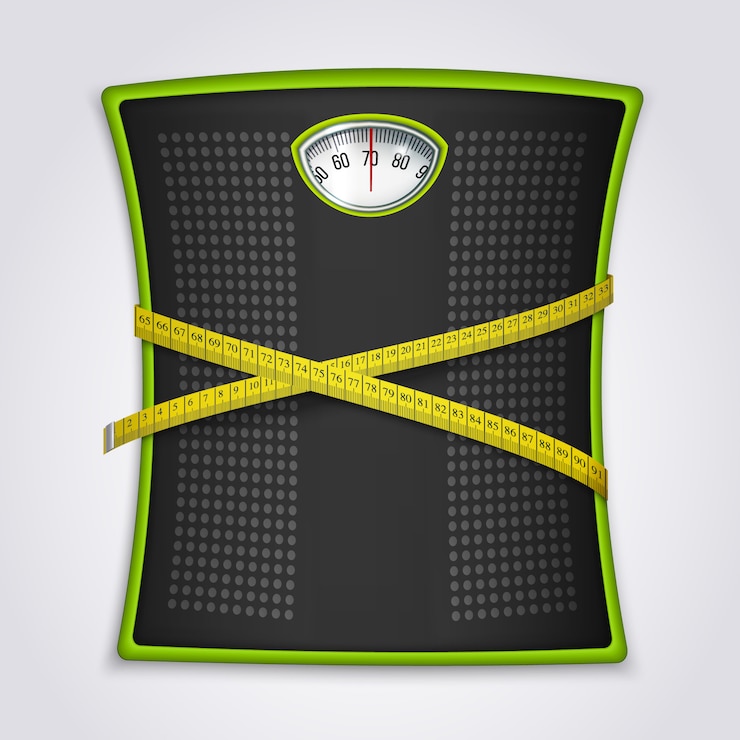 Gratis Vector gewichtsverlies fitness realistisch concept