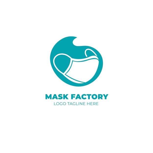 Gezichtsmasker logo sjabloon