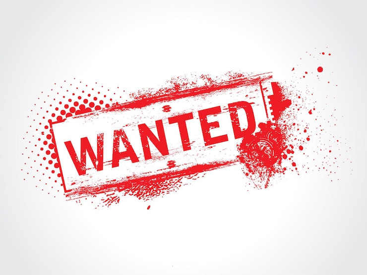 Gratis Vector gezocht grunge tekst