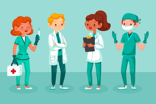 Gratis vector gezondheid professioneel team