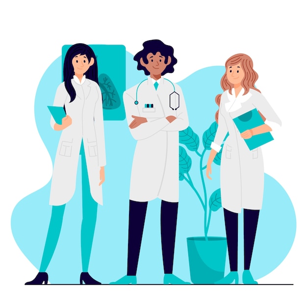 Gratis vector gezondheid professioneel team