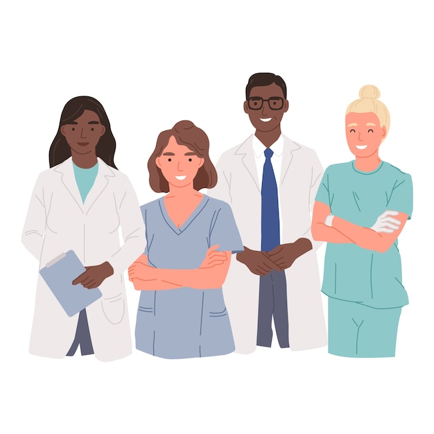 Gratis vector gezondheid professioneel teamthema