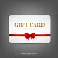 Gratis vector gift card template