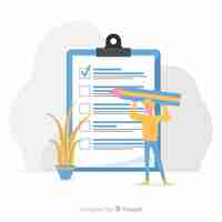 Gratis vector gigantische checklist