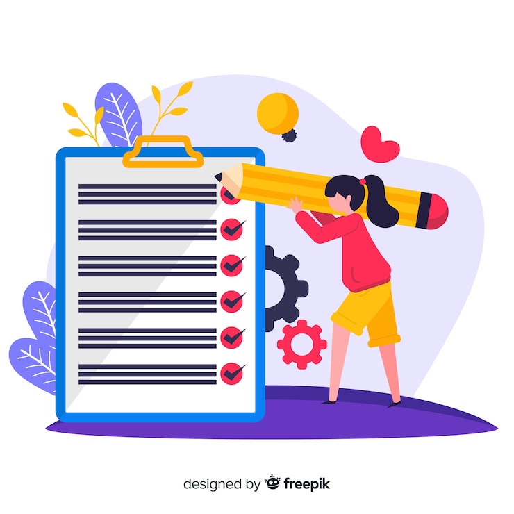 Gratis Vector gigantische checklist