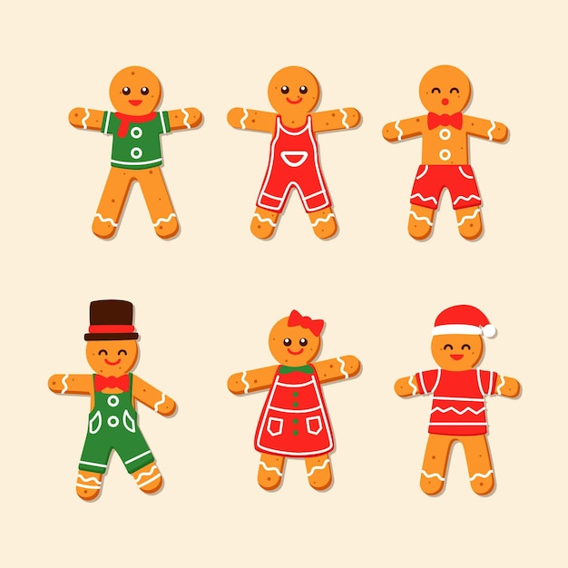 Gingerbread man cookie-collectie
