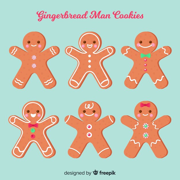 Gingerbread man cookies pack