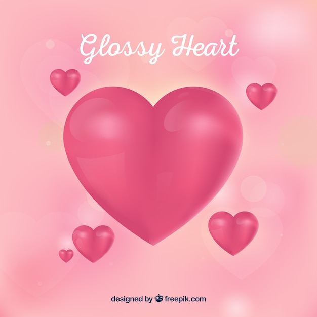 Gratis vector glanzend hart