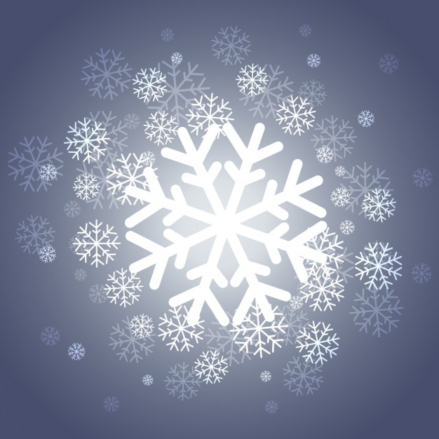 Gratis Vector glanzende kerst sneeuwvlokken