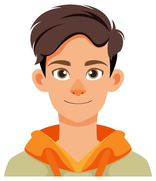 Glimlachende jonge man in hoodie