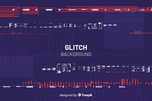 Gratis vector glitch achtergrond