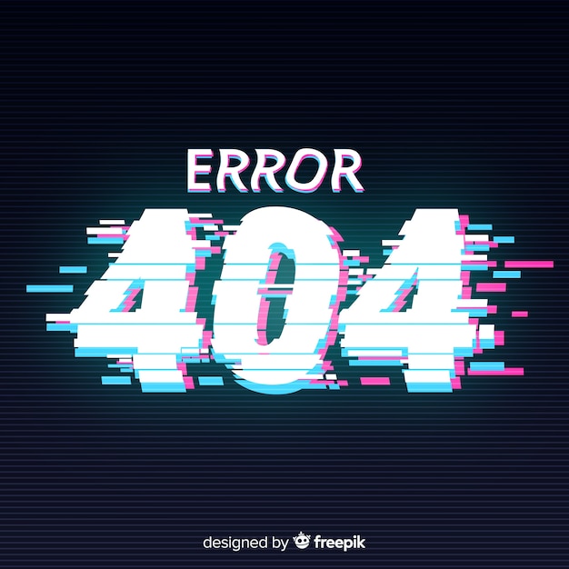 Glitch error 404 pagina achtergrond