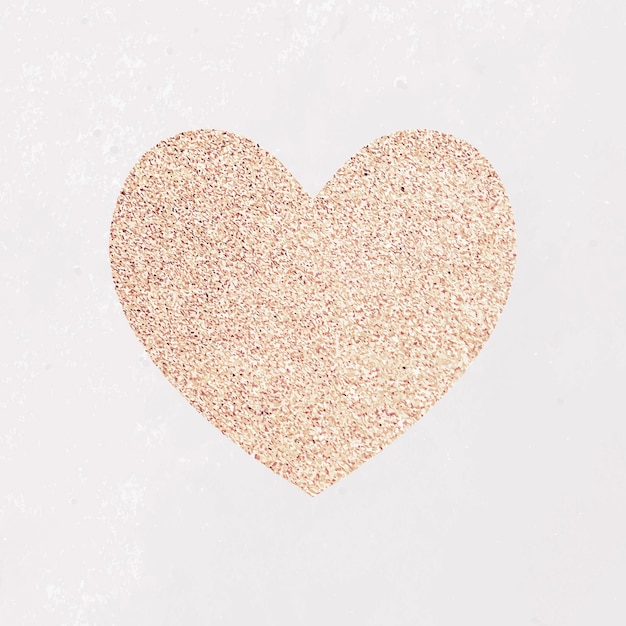 Glitter hart sticker vector