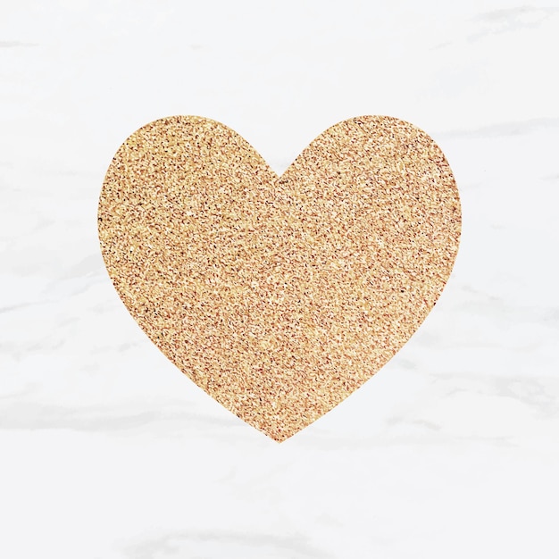 Glitter hart sticker vector