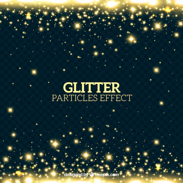 Glitterdeeltjeseffect