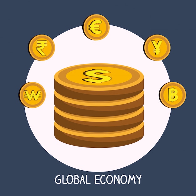 Gratis vector globale economie