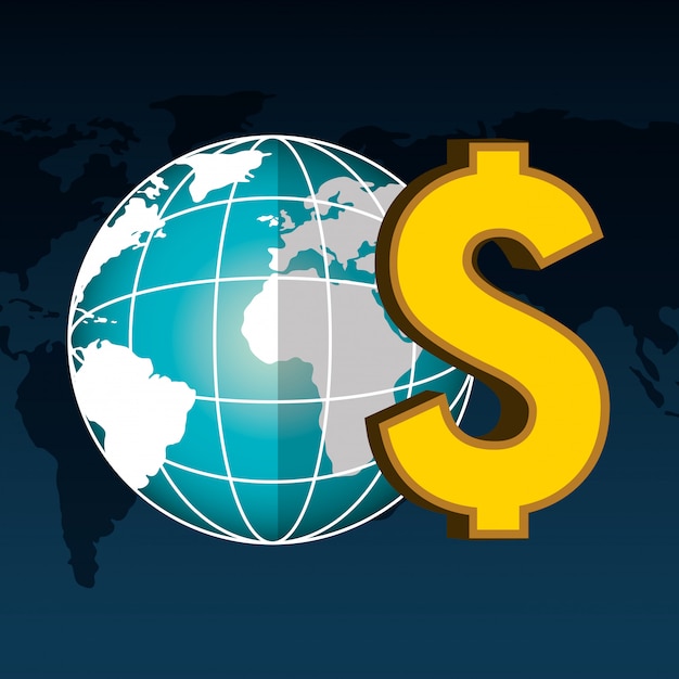 Gratis vector globale economie