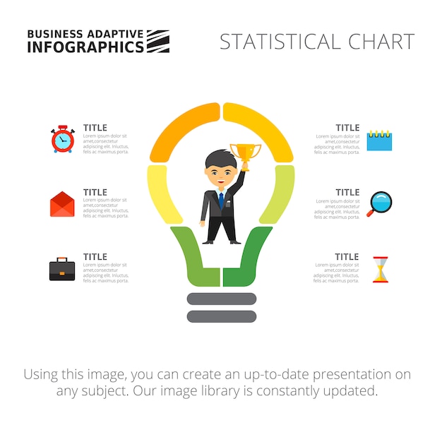 Gloeilamp infographic diagrammalplaatje