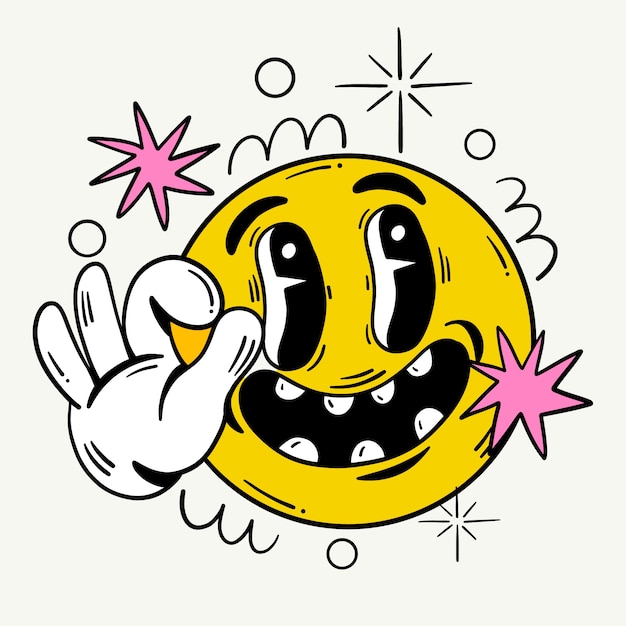 Gratis vector goed, emoji illustratie.