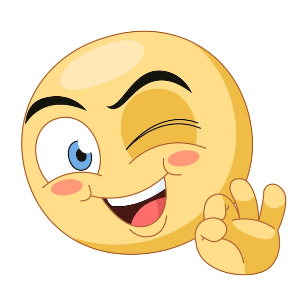 Gratis vector goed, emoji illustratie.