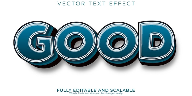 Goede vetgedrukte teksteffect bewerkbare moderne belettering typografie lettertypestijl