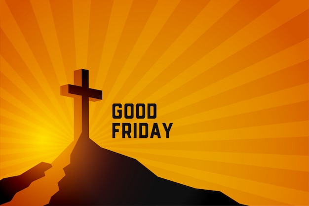 Goede vrijdag opstanding van Jezus Christus scène achtergrond